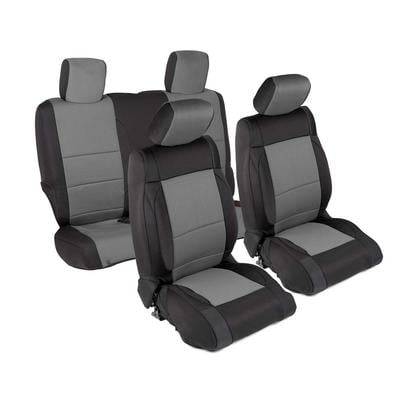 Smittybilt Neoprene Front and Rear Seat Cover Kit (Black/Gray) - 471422