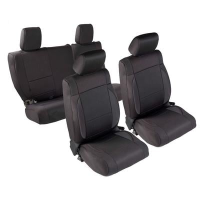 Smittybilt Neoprene Front and Rear Seat Cover Kit (Black) - 471601