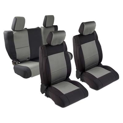 Smittybilt Neoprene Front and Rear Seat Cover Kit (Black/Gray) - 471622