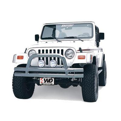 Smittybilt Front Bumper with Hoop (Stainless Steel) - JB44-FS