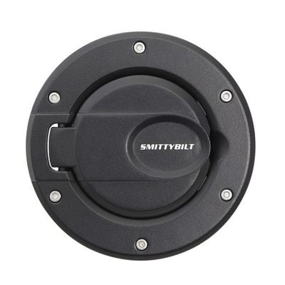 Smittybilt Billet-Style Gas Cover (Light Textured Black) - 75007