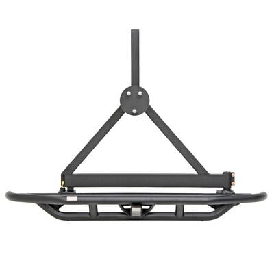Smittybilt SRC Rear Bumper And Tire Carrier With Receiver Hitch (Black) - 76621