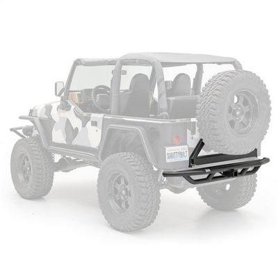 Smittybilt SRC Rear Bumper and Tire Carrier with Receiver Hitch (Black) - 76621