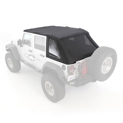 Smittybilt Bowless Combo Top With Tinted Windows And No Upper Doors (Black Diamond) - 9073235