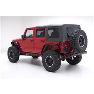 Smittybilt Replacement Soft Top With Clear Windows And No Upper Doors (White) - 98752