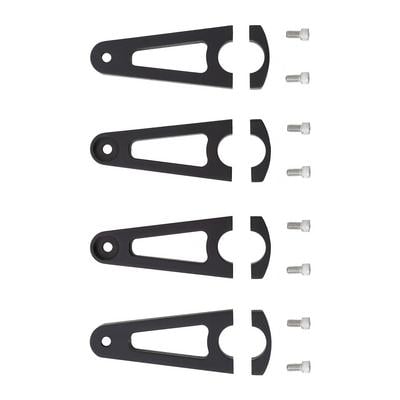 Smittybilt Defender LED Light Bar Tabs (Black) - D8082