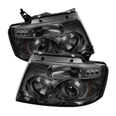 Spyder Auto Group Halo LED Projector Headlights (Smoke) - 5010223