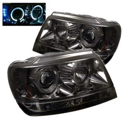 Spyder Auto Group Halo LED Projector Headlights (Smoke) - 5011169