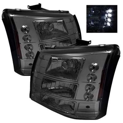 Spyder Auto Group LED Crystal Headlights (Smoke) - 5012418