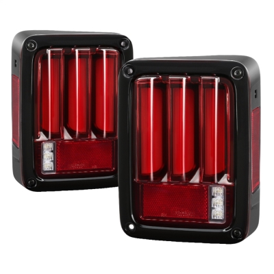 Spyder Auto Group Sequential Turn Signal LED Tail Lights (Red Clear) - 5084798