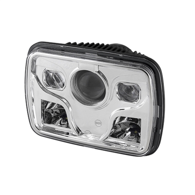 Spyder Auto Group 7x6 Inch LED Headlights (Chrome) - 9026799
