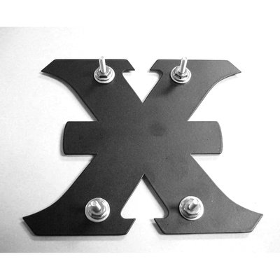 T-Rex Grilles Medium X-Metal Logo (Black) - 6710016B