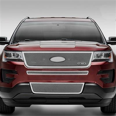 UPC 609579031363 product image for T-Rex Upper Class 2pc Overlay Bumper Grille (Polished) - 55664 | upcitemdb.com