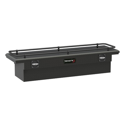 TrailFX 69 Inch Black Low Profile Crossover With Rail On Lid Tool Box - 120693CR