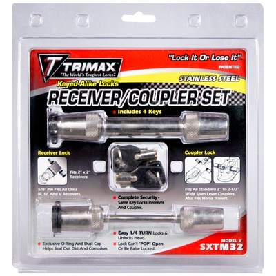 Trimax Locks Keyed Alike Receiver & Coupler Lock Set - SXTM32