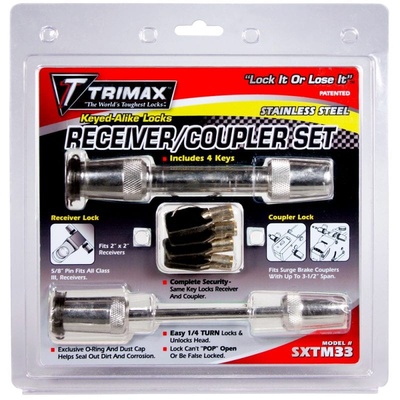 Trimax Locks Keyed Alike Receiver & Coupler Lock Set - SXTM33