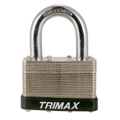 Trimax Locks Dual Locking Solid Steel Laminated Padlock - TLM2150