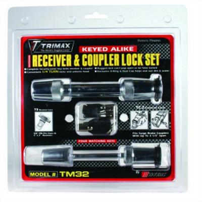 Trimax Locks Receiver And Coupler Lock Set - TM32