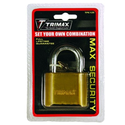 Trimax Locks Resettable Combination Padlock - TPC125