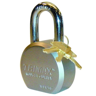 Trimax Locks Solid Hardened Steel Padlock - TPL1251S