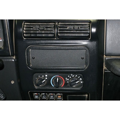Tuffy Stereo Dash Cutout Cover Plate (Black) - 151-01