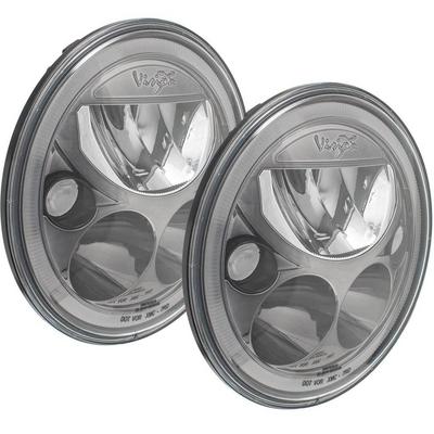 Vision X Lighting VX Black And Chrome Headlights (Amber Halo) - 9917573