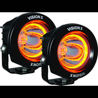 Vision X 3.7" DUAL OPTIMUS UNIVERSAL LED DRIVING AMBER LIGHT 20W 2104lm 9917610