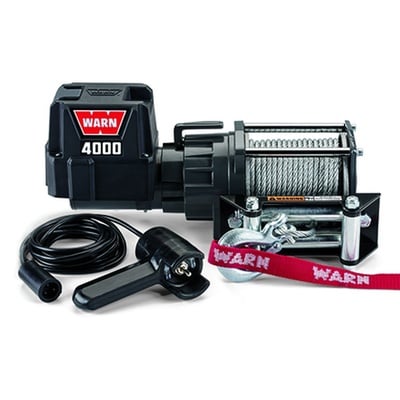 Warn 4000 DC Powered Utility 4000lb Winch - 94000