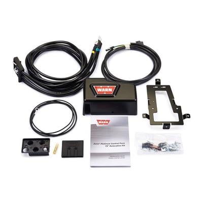 Warn Long Control Pack Relocation Kit (Black) - 92193