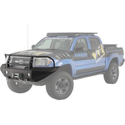 Warrior Front Winch Bumper With Brush Guard And D Ring Tabs Black