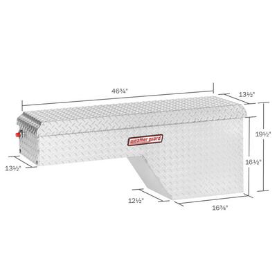 Weather Guard Wheel Well Passenger Side Truck Tool Box (Clear Coat Finish) - 173-0-01