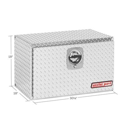 Weather Guard Compact Under Bed Tool Box (Clear Coat Finish) - 631-0-02