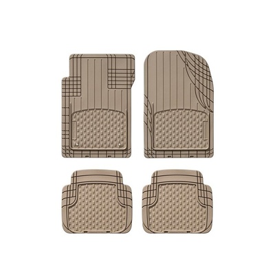 WeatherTech 2-Pack Universal Trim-to-Fit All-Vehicle Mats - Front & Rear (Tan) - 11AVMSTX2