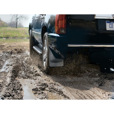 WeatherTech No-Drill Front Mud Flaps (Black) - 110114
