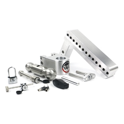 Weigh Safe Hitches 10 Drop 2 Shank 180 Hitch With Lock Set - LTB10-2-SET