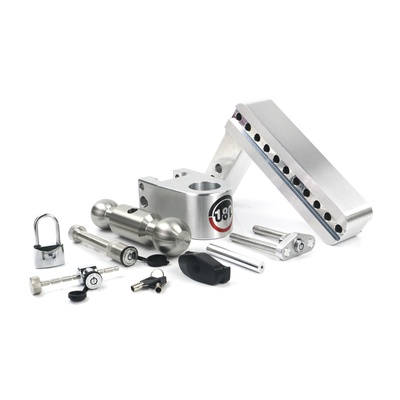 Weigh Safe Hitches 8 Drop 2 Shank 180 Hitch With Lock Set - LTB8-2-SET