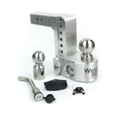 Weigh Safe Adjustable 6 Drop Ball Mount With 2 Shank And Hitch Pin - WS6-2-KA
