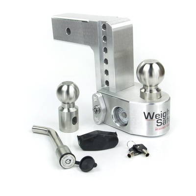 Weigh Safe Adjustable 6 Drop Ball Mount With 2.5 Shank And Hitch Pin - WS6-2.5-KA