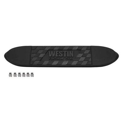 Westin Platinum Oval Wheel-to-Wheel Replacement Reat Pad with Clips (Black) - 24-50014