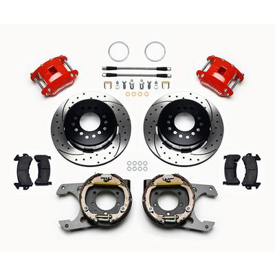 Wilwood D154 Rear Parking Brake Kit With Drilled And Slotted Rotors - 140-12567-DR
