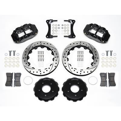 Wilwood Forged Narrow Superlite 6R Big Brake Front Brake Kit With Drilled And Slotted Rotors - 140-13880-D