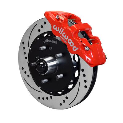 Wilwood AERO6 Big Brake Rear Brake Kit With Drilled And Slotted Rotors - 140-12824-DR