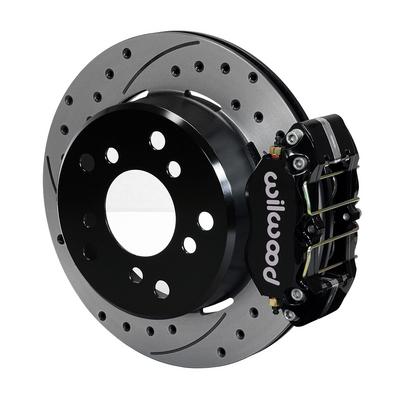 Wilwood Dynapro Lug Mount Rear Parking Brake Kit With Drilled And Slotted Rotors - 140-13322-D