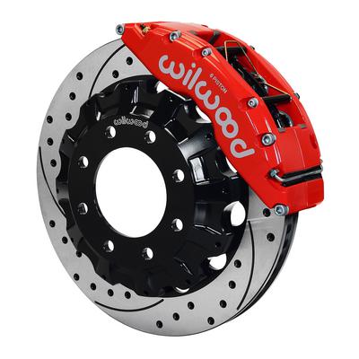 Wilwood TC6R Big Brake Front Brake Kit With Drilled And Slotted Rotors - 140-8996-DR