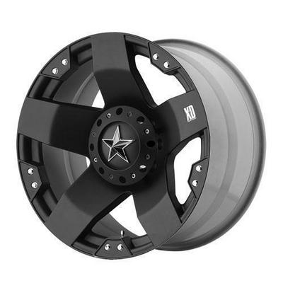 XD Wheels XD775 Rockstar, 20x8.5 With 6 On 135 And 6 On 5.5 Bolt Pattern - Dually Matte Black Front-XD77528566535