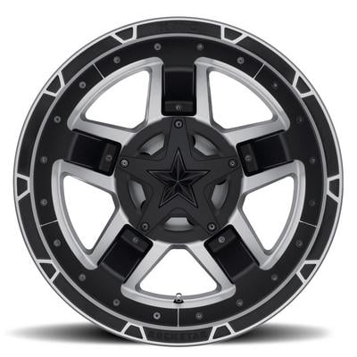 XD Wheels XD827 Rockstar 3, 17x9 With 5 On 5.5 And 5 On 150 Bolt Pattern - Matte Black Machined With Black Accents-XD82779086512 - XD82779086512N