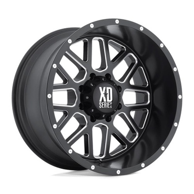 XD XD820 Grenade Wheel, 18x9 With 6 On 120 Bolt Pattern - Satin Black Milled - XD82089077918US