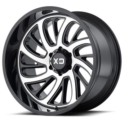 Surge XD826, 20x10 With 5x5.5 Bolt Pattern - Gloss Black With Machined Face