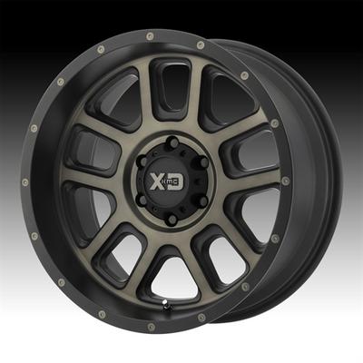 XD Wheels XD828, 20X12 With 5X5.0 Bolt Pattern - Matte Black With Dark Tint Clear - XD82821250944N