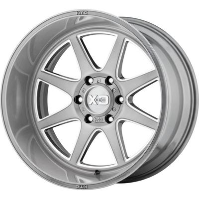 XD Wheels XD844 Pike, 22x10 With 5x127 Bolt Pattern - Titanium Brushed Milled - XD84422050618N